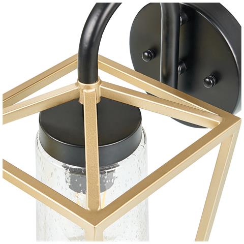 Lampada Da Parete Metallo Oro E Nero Ordie - Foto 2