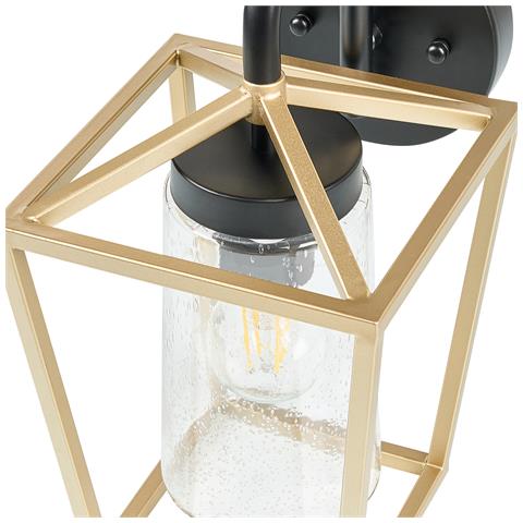 Lampada Da Parete Metallo Oro E Nero Ordie - Foto 7