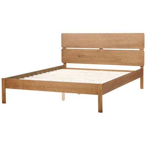 Letto Legno Boisset 160 X 200 Cm Marrone Scuro - Foto 2