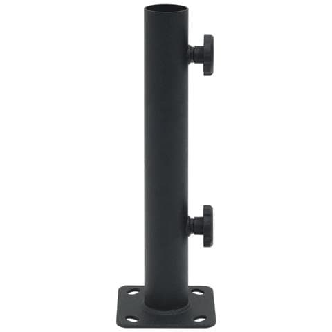 Base Per Ombrellone Per Palo Da 32/34/38 Mm Nero Opaco Acciaio - Foto 2