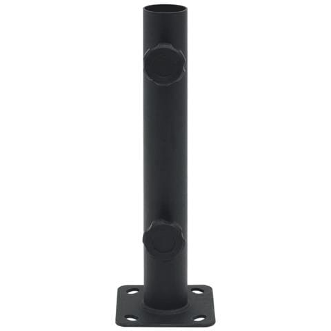 Base Per Ombrellone Per Palo Da 32/34/38 Mm Nero Opaco Acciaio - Foto 3