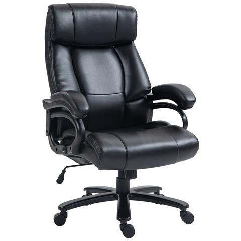 Poltrona Da Ufficio Massaggiante E Riscaldata Con 2 Punti Massaggio E 8 Programmi, Nera - Foto 1