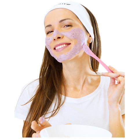 Maschera In Gel Glow Rubber Lavanda 4 Pz | Maschere Per Il Viso Con Acido Ialuronico - Foto 2
