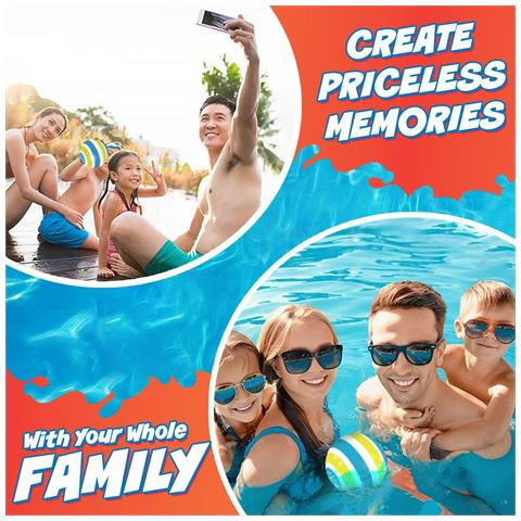 Palla Da Biliardo Activ Life, Ideale Per I Giochi D'acqua, Giallo E Ciano - Foto 2