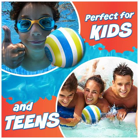 Palla Da Biliardo Activ Life, Ideale Per I Giochi D'acqua, Giallo E Ciano - Foto 4