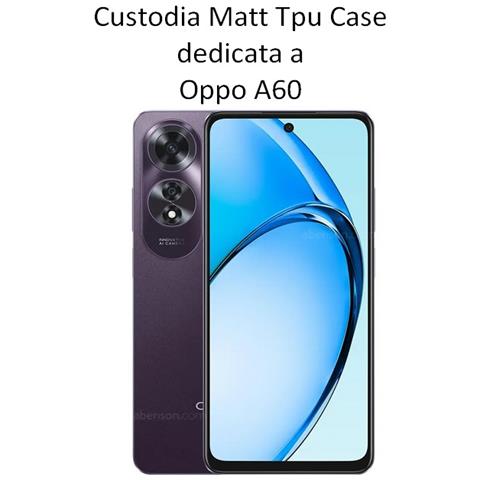 Custodia Tpu Silicone Cover Case Per Oppo A60 Black - Foto 2