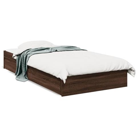 Giroletto Cassetti Rovere Marrone 75x190 Cm Legno Multistrato - Foto 2