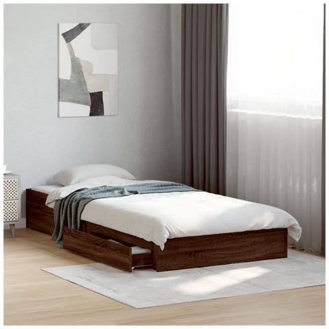 Giroletto Cassetti Rovere Marrone 75x190 Cm Legno Multistrato - Foto 1