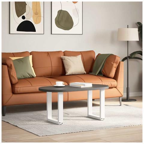 Gambe Tavolino Caffè A U 2 Pz Bianco 28x(42-43) Cm Acciaio - Foto 2