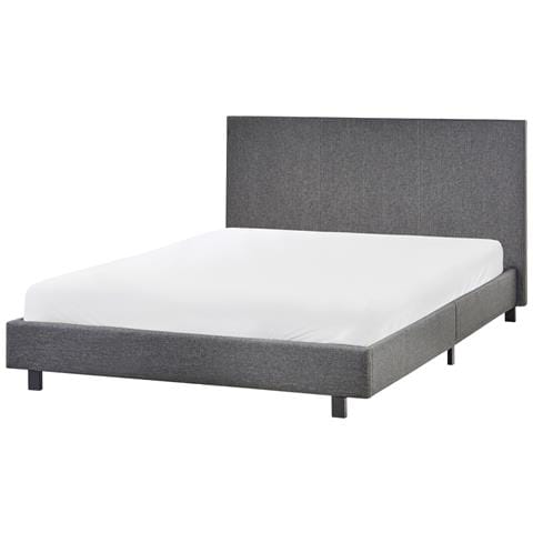 Letto Tessuto Albi 140 X 200 Cm Grigio - Foto 2
