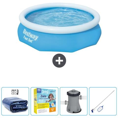 Piscina Fuori Terra - In Giro - 305x76 Cm - Blu - Include Accessori Coordinati Cb10 - Foto 1