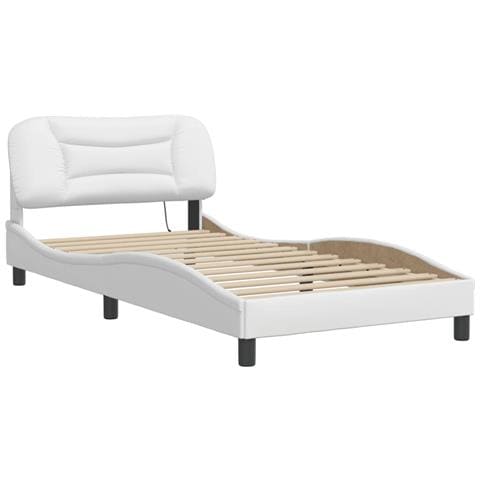 Lusso Casadino - Giroletto Con Led Senza Materasso Hvar Bianco 100x200 Cm - Foto 2