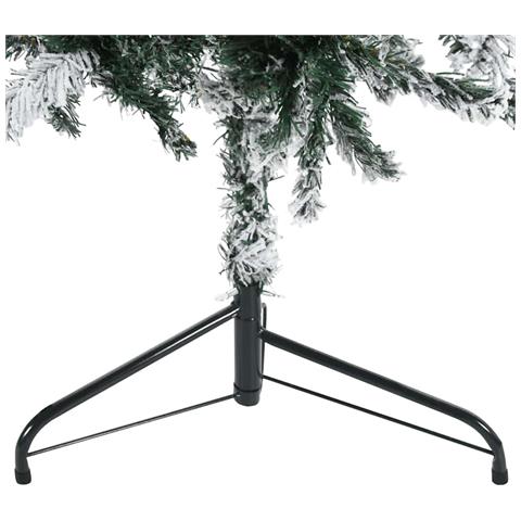 Lusso Casadino -  Albero Natale Artificiale Sottile A Metà Neve Fioccata 180 Cm - Foto 8