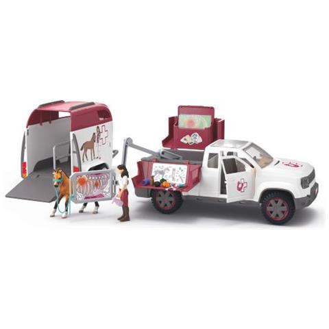 Set Veterinario Mobile Con Rimorchio, Schleich 42704 Horse Club - Foto 1