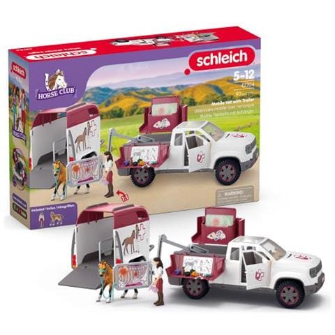 Set Veterinario Mobile Con Rimorchio, Schleich 42704 Horse Club - Foto 2