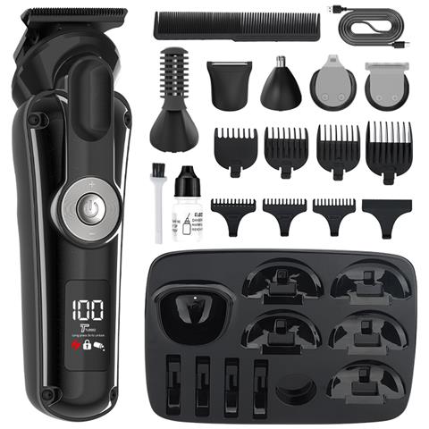 Set Di Regolacapelli Multifunzione 6 In 1 Black - Foto 1