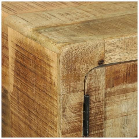 Tavolino da Caffè 80x54x45 cm Legno Massello Grezzo di Mango - Foto 9