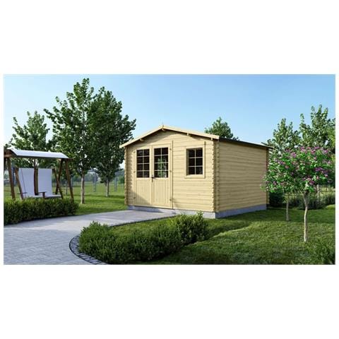 Casetta Da Giardino In Legno - 16.00m2 - 4.00x4.00m - 40mm - Colore: Naturale - Foto 1