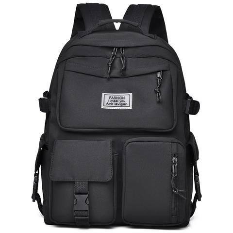 Zaino Casual Versatile Per Studenti - Grande Capacità, Spallacci Imbottiti Black - Foto 1