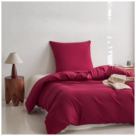 Set Completo Di Biancheria Da Letto In Microfibra 135x200 Cm 80x80 Cm Rosso - Foto 2