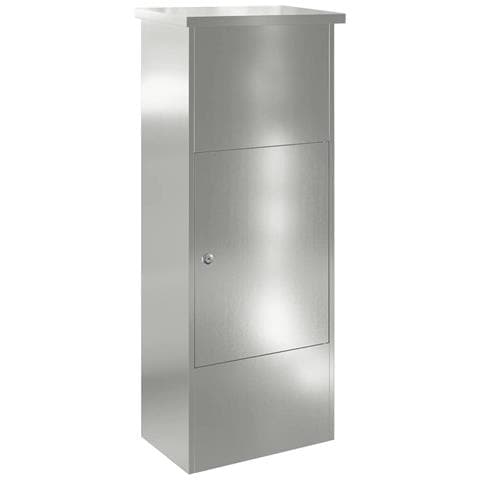 Cassetta per pacchi Nero 44.5 x 29 x 110.5 cm Acciaio zincato - Foto 1