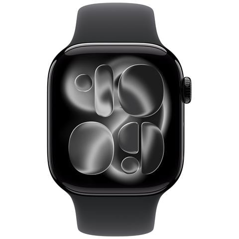 Watch Series 11 GPS + Cellular 42mm Cassa Alluminio Jet Black con Sport Band Nero - S /M - Foto 2