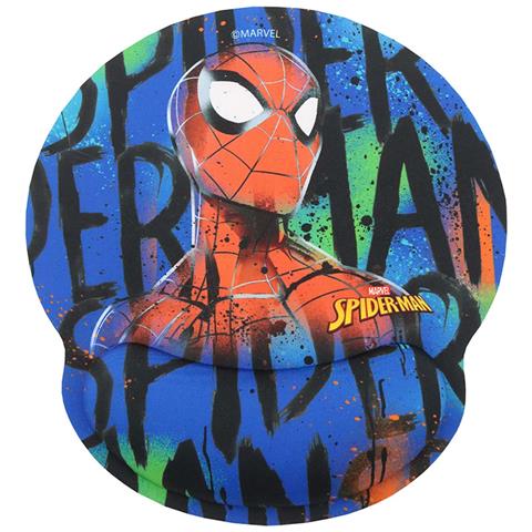 Tappetino Per Mouse Ergonomico Xxl Con Poggiapolsi Design Spiderman, Multicolore - Foto 1