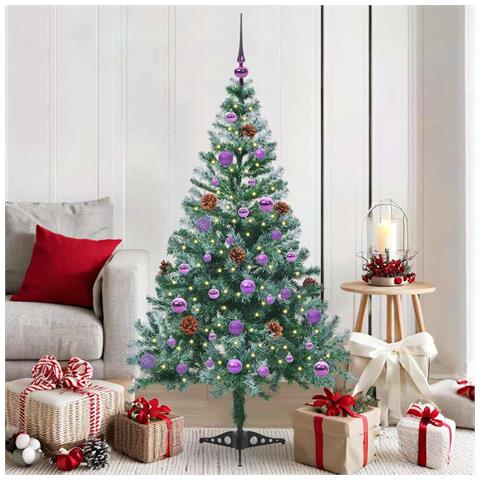 Albero di Natale artificiale Verde 150 cm PVC e Acciaio - Foto 2