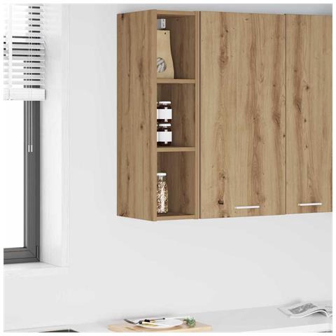 Armadio pensile Riga Rovere artigianale 20 x 29,5 x 80 cm - Foto 2