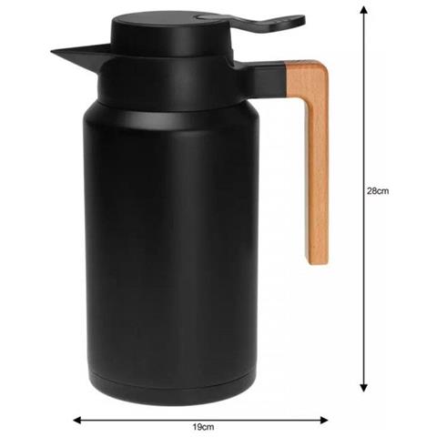 KB-7611 Brocca termica in acciaio inossidabile con isolamento sottovuoto da 2 litri - Foto 6