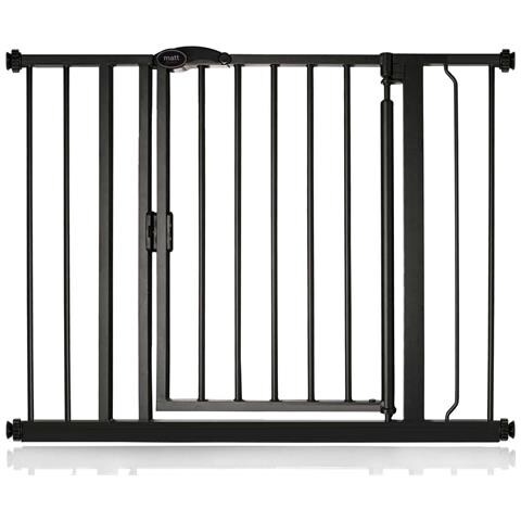 Safetots Cancelletto Per Scale A Pressione Con Chiusura Automatica, 96,6cm - 103,6cm, Nero Opaco - Foto 1