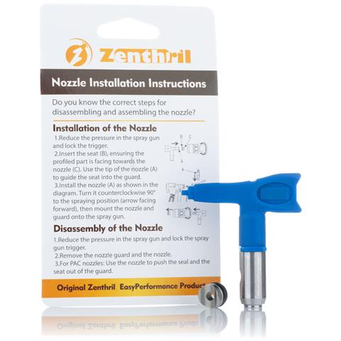 Ugello Di Spruzzatura Bassa Pressione Zenthril Softflow 212 - Precisione 10 Cm | Compatibile Con Graco, Titan, Wagner | Risparmio Materiale 50% - Foto 8