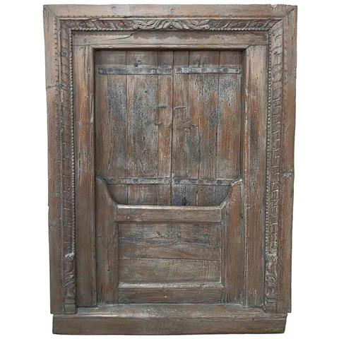 Finestra Artigianale In Legno Marrone 99x11x148h Cm - Foto 1