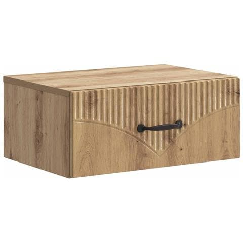 Mobiletto da notte a muro Rovere Artigianale 49 x 34,5 x 20 cm - Foto 1