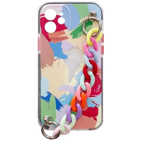 Custodia A Catena Colorata In Gel, Flessibile Ed Elastica, Con Ciondolo A Catena, Per Samsung Galaxy A32 5g, Multicolore (4) - Foto 1