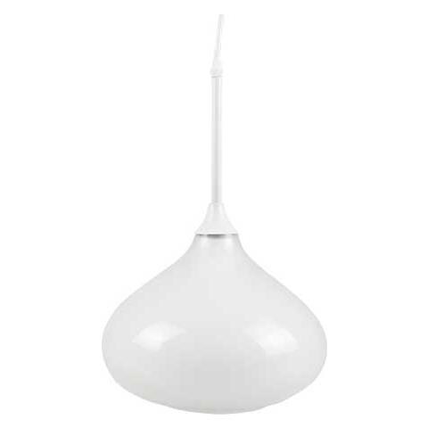Lampadario Moderno In Vetro 1mt E27 Elegant Stylish Sleek White Glass Ø285mm Mod. Vt-7281 Sku: 3884 Trasparente - Foto 1