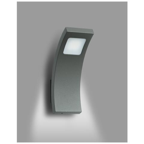 Sunflower Applique Curva Verticale Led Finitura In Antracite - Foto 2