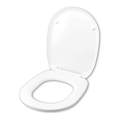 Idrotop Toilettensitz CONTEA AXA – Massivholz In Nussbraun, Verchromte Scharniere, Oval