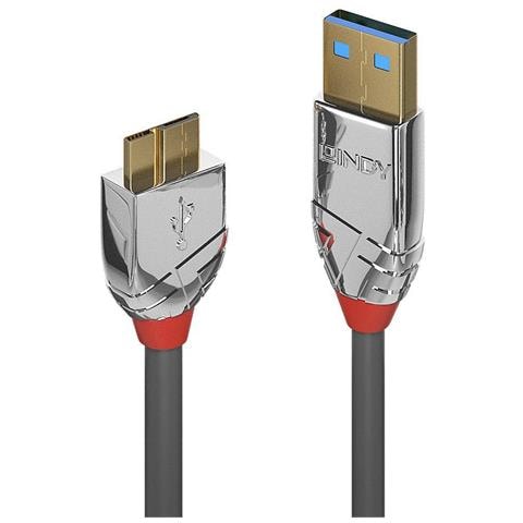 36657 Cavo Usb 1 M Usb 3.2 Gen 1 [3.1 Gen 1] Usb A Micro-usb B Grigio (1m Usb 3.0 Type A To Micro-b - Cable, Cromo - Foto 3