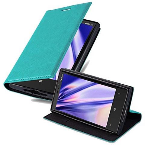 Custodia Compatibile Con Nokia Lumia 920 In Turchese Petrolio - Coperchio Protettiva Con Chiusura Magnetica, Funzione Stand E Tasca Per Le Carte - Foto 1