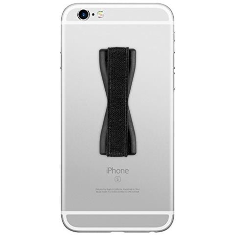 Supporto Per Dito Sling Grip Per Cellulare / Tablet / Ipod / Ereader Maniglia Cinghia Di Imbracatura In Nero - Foto 2