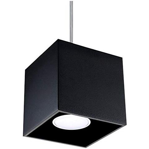 Quad 1 - Lampadario In Alluminio, Colore: Nero - Foto 1