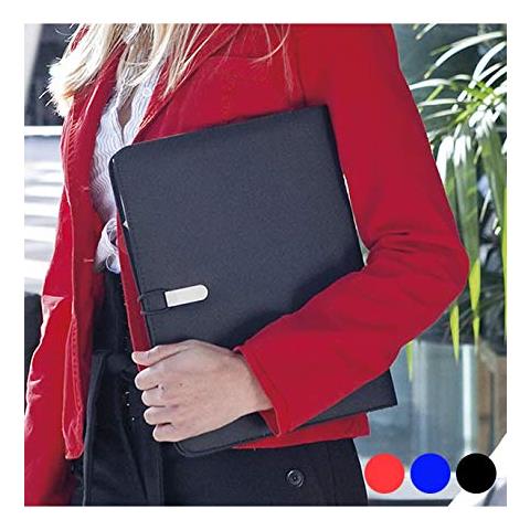 Bigbuy Ufficio 149.587 Cartellina Con Accessori, Rosso, 24,5 X 32 X 1,5 Centimetri - Foto 1