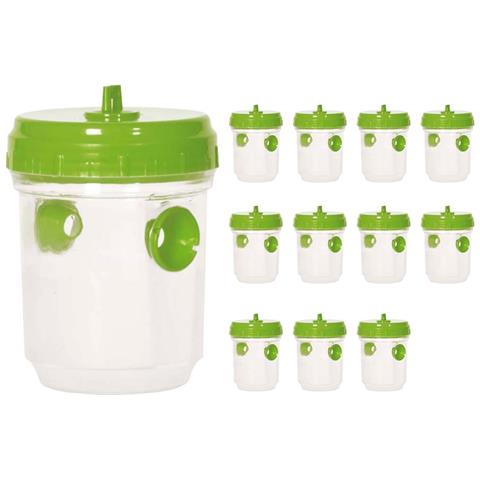 Trappola Insetticida Per Vespe E Mosche Ed Insetti Vari Confezione Da 12 Pezzi - Foto 2