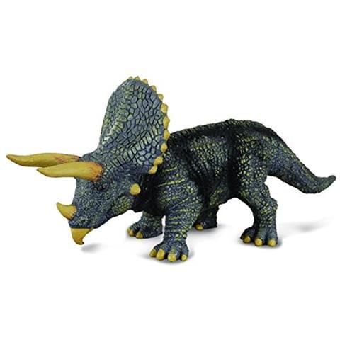 Un Triceratopo Di Vita Preistorica Figura Di Dinosauro Giocattolo Autentico Dipinto A Mano E Approvato Da Paleontologo - Foto 1