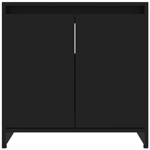 Mobile da Bagno Nero 60x33x61 cm in Legno Multistrato - Foto 10