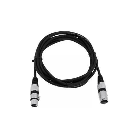 XLR cavo 3 pol. 3,0 m nero - Foto 3