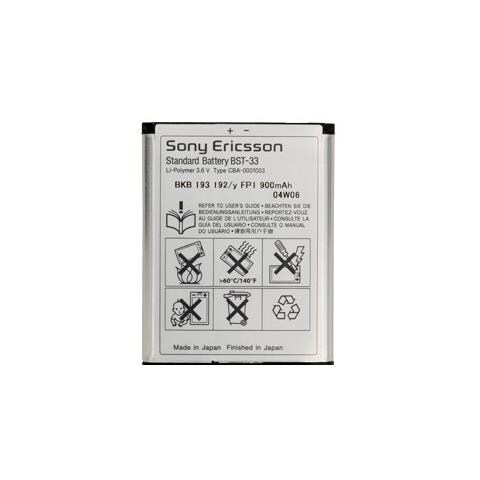 Batteria Telefono Cellulare Sony Mobile BST-33 - 900 mAh - Polimeri di litio (Li-Polimeri) - 3,6 V DC - Batteria ricaricabile - Foto 1