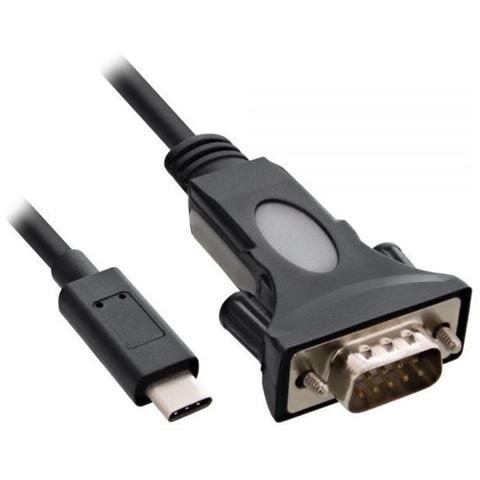 866108, USB C, DB-9, Maschio / maschio, Nero - Foto 1