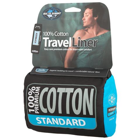 Cotton Liner Standard Rectangular sleeping bag Cotone Blu - Foto 1